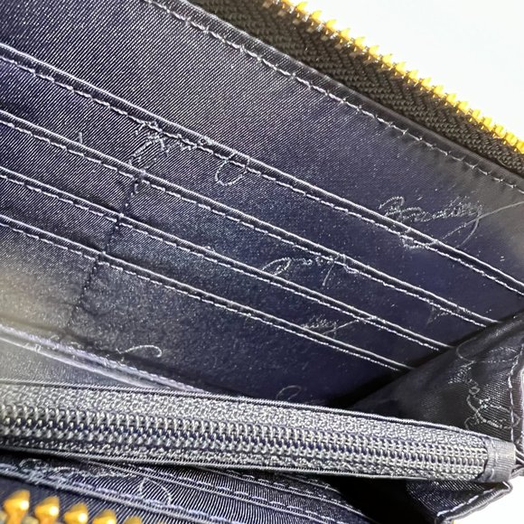 Vera Bradley Accordion Wallet Wavy Stripe, Blue Modern NWT - Picture 4 of 7